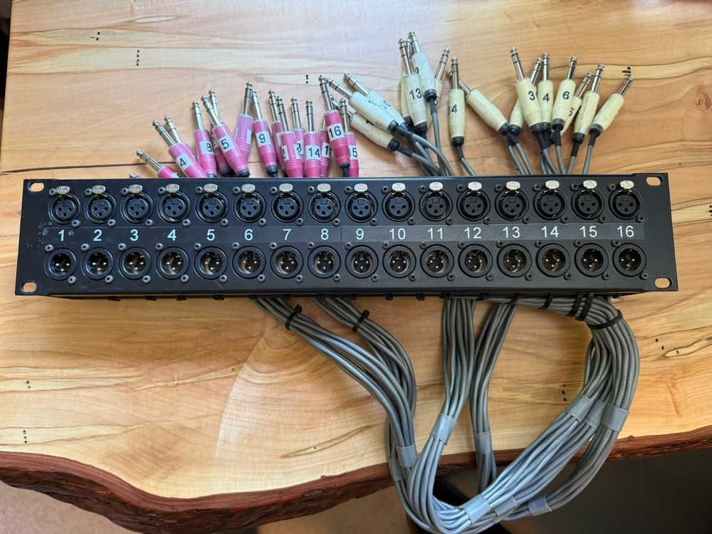 2U XLR Patch Panel – 32-Point Neutrik XLR to Balanced TRS Fanout