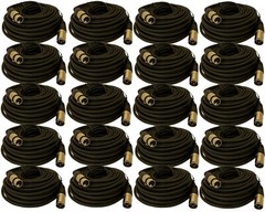20 PACK 25 Ft Foot 3-Pin XLR Male to Female Mic Extension Microphone Audio Cable