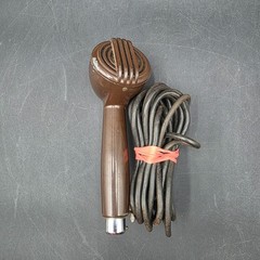 Vintage 1940s Astatic Brand Brown Bullet Microphone without Stand UNTESTED