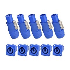 5 set NAC3FCA & NAC3MPA-1 PowerCON Cable Connector Replacement for Neutrik