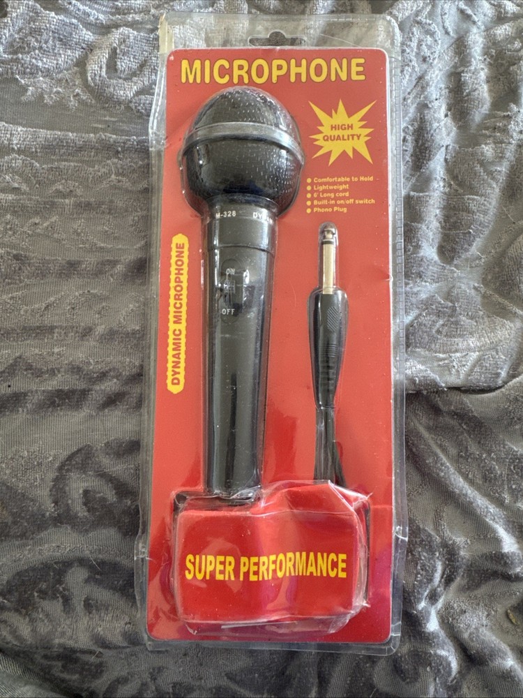 Hand Held Dynamite Microphone Impedance 600’6 Cord Phono Plug