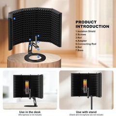 Studio Mic Shield with Ventilated Back