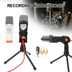 Professional 3.5mm Condenser Microphone With Tripod Mic For PC Laptop Smartphone