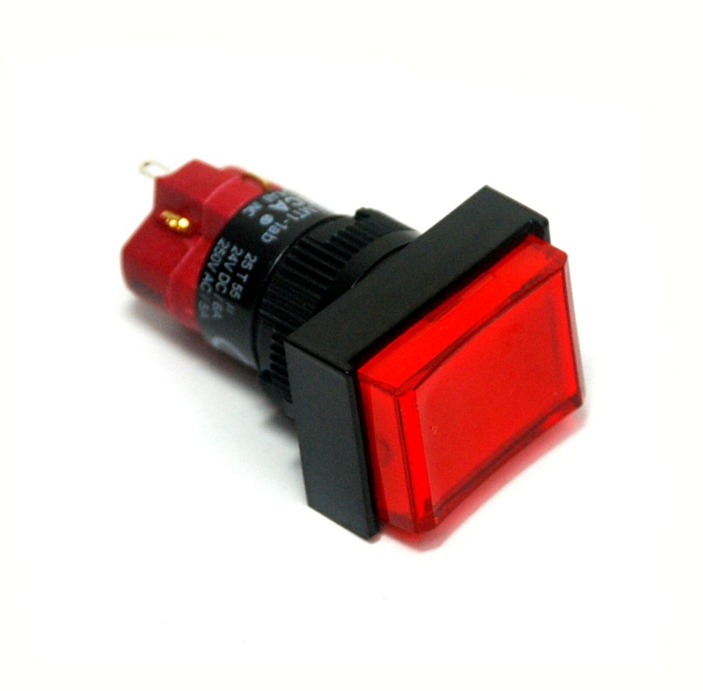 1pc DECA Push button Switch D16LMT1-1ab SPST Momentary Bulb Lamp= ACDC 24 or 12V
