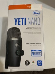 Blue Yeti Nano Premium USB Microphone – Black New Sealed