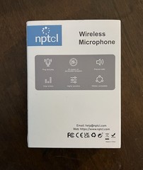 NPTCL Wireless USB Microphone for PC Laptop iPhone 16/15 Android Mini, Black