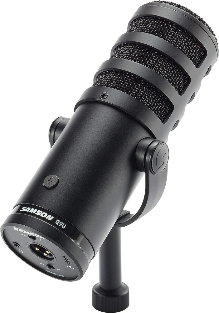 Samson Q9U Dynamic Broadcast Microphone USB/XLR 3-Pin Wired, Black