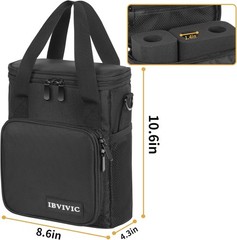 Wireless Microphone Case with Foam – Black/.