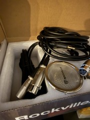 Rockville RCM03 Pro Studio Recording Condenser Microphone Mic Shock Mount J3