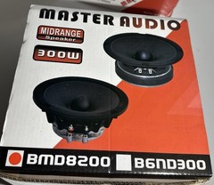4 x Master Audio BMD8200 6.5″ Midrange 150 Watt RMS Speaker 150Hz – 8kHz 100dB