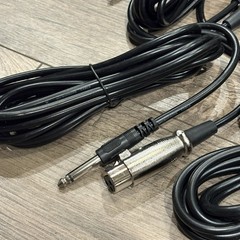 12 Lot PACK bundle 10 Ft XLR 3pin Female to 1/4″ Mono Microphone Cable mic cord