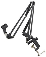 Rockville DMS40 40″ Microphone Boom Arm Studio Podcast USB Mic Stand+Desk Clamp