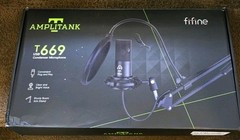 Amplitank T669 USB Condenser Microphone – Studio Quality with Boom Arm Stand