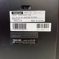 Tascam US-428 Digital Audio MIDI Controller 4-Channel USB Mixer Interface – Blue