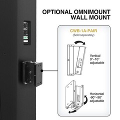 Sound Town Passive Wall-Mount Column Line Array Speaker 4×5″ Black (CARPO-P6SLB)