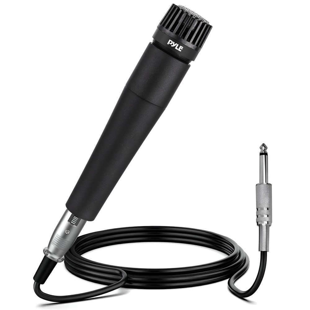 PylePro Dynamic Handheld Microphone, Professional Moving 6.14″ x 1.24″, Black