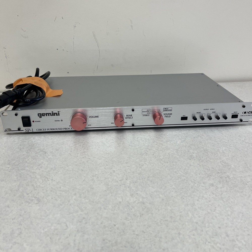 Gemini SP-1 Circle Surround System Processor Tested Working With Power Cord