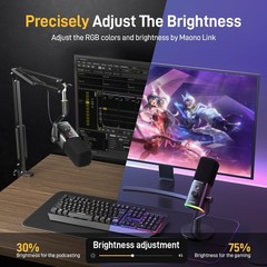 MAONO USB/XLR Dynamic Microphone for Streaming & Podcasting 48kHz/24bit