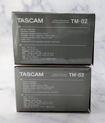 TASCAM TM-82 Dynamic Microphone (2) & TH-02 Studio Headphones
