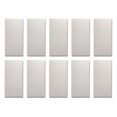 Beige Polyester Acoustic Panels, 2’x4′ NEW 10-Pack Hanging Accessories Included