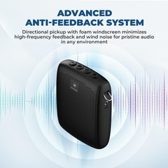 WinBridge Wireless Voice Amplifier with Microphone for Teachers, Portable PA …
