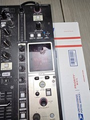 Denon DN-X1600 Mixer missing 3 knobs power on untested for parts or repair as is