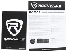 Rockville RCM02 Pro Studio Recording Condenser Microphone Mic+Shock Mount+Stand
