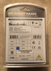 Behringer MicroAMP HA400 4-Channel Small Headphone Amplifier w/ PS NEW