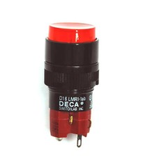 1pc DECA Push button Switch D16LMR1-1ab SPST Momentary Bulb Lamp= ACDC 24 or 12V