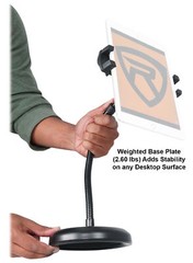 Rockville iStand 9 iPad/iPhone/Phone/Tablet Gooseneck Desktop Stand+Mic Clip