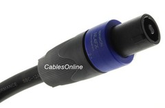 1ft 4-Pole Speakon Male/Female 4-Conductor,12AWG Extension Cable