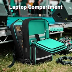 Padded DJ Controller Case Backpack for DDJ-FLX4, DDJ-400, DDJ-REV1, SB3 – Fits 1