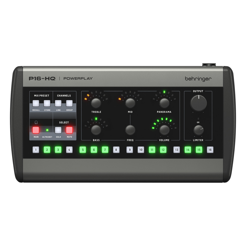 Behringer P16-HQ 16-Channel Personal Monitoring Mixer