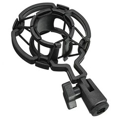 2-Pack Microphone Shock Mount Clip Universal Mic Shock Mounts Holder Anti-Vibrat