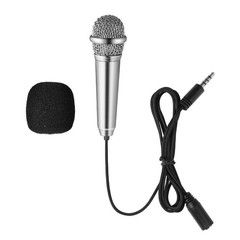 Compact Mini Microphone for Mobile Phone Ktv Karaoke Durable Assorted Colors