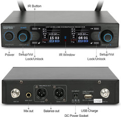 Wireless Saxophone Microphone System – Clip-On Gooseneck for Brass Instruments