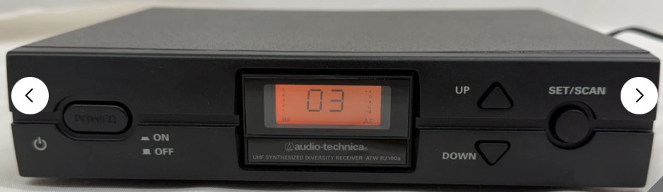 Audio-Technica ATW-R2100a UHF Diversity Receiver Unit Only 655-680 mHz JH
