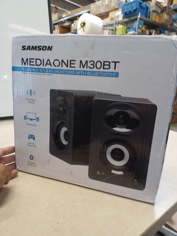 Samson MediaOne M30BT 3-Inch Powered Bluetooth Studio 20W Monitors