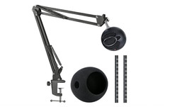 Snowball Ice Mic Boom Arm Stand with Pop Filter, Compatible with Blue Snowball I