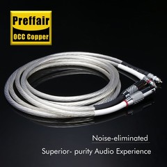HiFi OCC Silver Plated Audio RCA To XLR Interconnect Cable Balanced Signal Wires