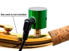 PiezoBarrel V1 Pickup & Cable for DIY Tenor or Baritone Sax neck installation
