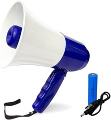 Bullhorn Rechargeable Megaphone Speaker with 240’s Blue