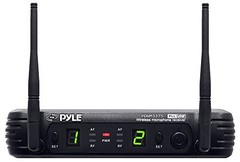 Pyle Wireless Microphone System with Transmitter, Handheld + Headset Mics