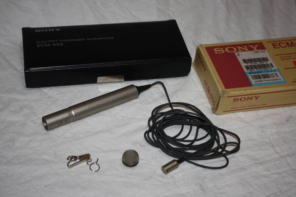 Sony ECM-55S Condenser Microphone Phantom Power #0002