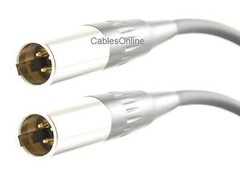 6ft Mini XLR Female Plug to Mini XLR 2-Male Lapel Mic Y-Splitter Audio Cable