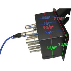 MCSPROAUDIO Recessed Stage Floor Box with Passthrough 9 Female XLR, No 110v