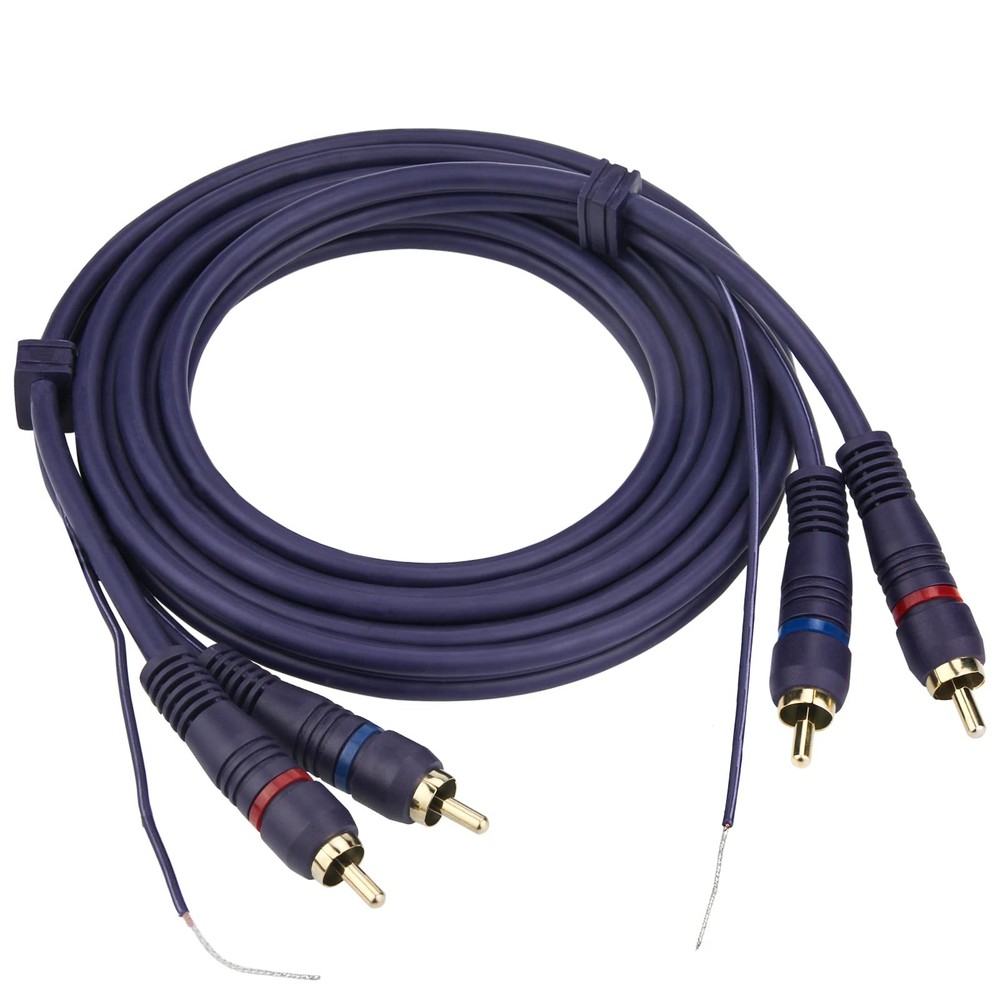 UIInosoo RCA Cable With Ground Wire, 6ft Turntable Gold Plated 2RCA 6ft,