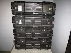 Rackmount 04U x24 ECS Legacy Composite Shock Mount Rack Black Case Shockmount A