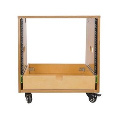 Sound Town 8U DIY Solid Baltic Birch Plywood Slanted Studio Rack with 8U Rack…