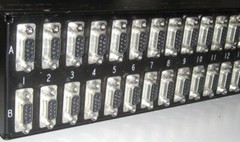 ADC PPB35R422D9NS Patchbay Patch Bay 2×24 RS422 Data Jacks, D-sub 9 Connectors